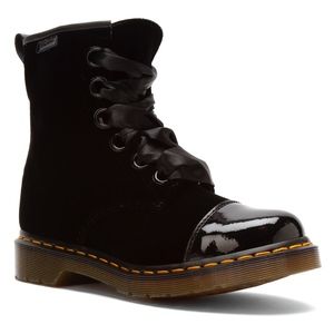 Dr. Martens Gracie Black Patent Ze You Velvet